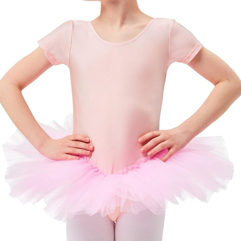 Tanzmuster Girls Ballet tutu Shiny Lycra leotard